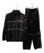 KARL KANIカールカナイ）の古着「ベロアセットアップ」｜ブラック