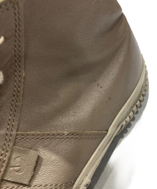 SPINGLE MOVE（スピングルムーヴ）SPINGLE MOVE (スピングルムーヴ) レザーハイカットスニーカー ベージュ サイズ:SSの古着・服飾アイテム