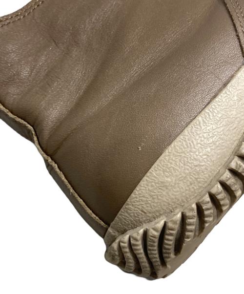 SPINGLE MOVE（スピングルムーヴ）SPINGLE MOVE (スピングルムーヴ) レザーハイカットスニーカー ベージュ サイズ:SSの古着・服飾アイテム