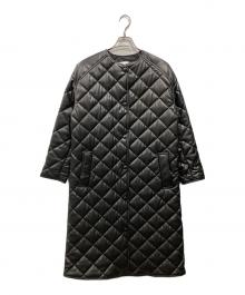 ZARA（ザラ）の古着「フェイクレザーキルティングーコート」｜ブラック