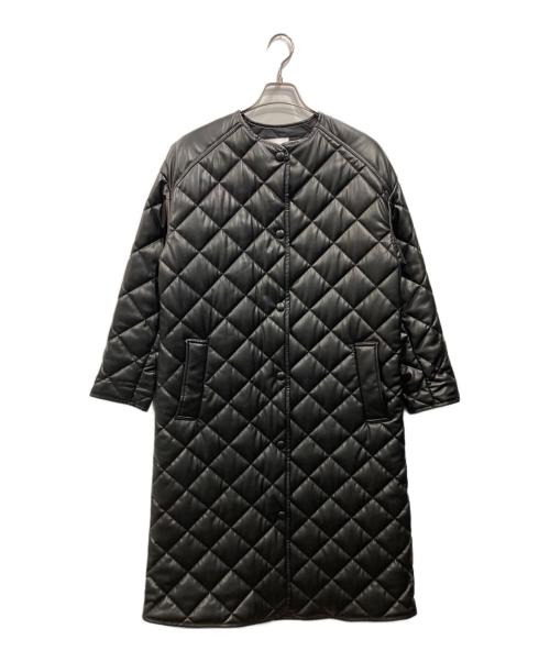 ZARA（ザラ）ZARA (ザラ) フェイクレザーキルティングーコート ブラック サイズ:XSの古着・服飾アイテム