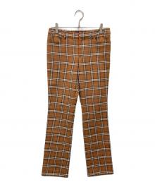 BURBERRY BLUE LABEL（バーバリー ブルー レーベル）の古着「ノバチェックパンツ」｜ブラウン