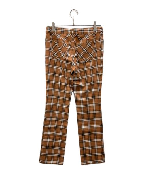 BURBERRY BLUE LABEL（バーバリー ブルー レーベル）BURBERRY BLUE LABEL (バーバリー ブルー レーベル) ノバチェックパンツ ブラウン サイズ:38の古着・服飾アイテム