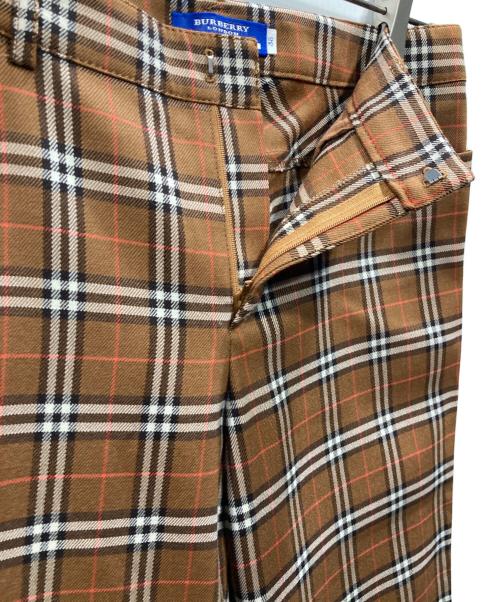 BURBERRY BLUE LABEL（バーバリー ブルー レーベル）BURBERRY BLUE LABEL (バーバリー ブルー レーベル) ノバチェックパンツ ブラウン サイズ:38の古着・服飾アイテム