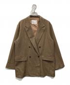 RIVE DROITEリヴドロワ）の古着「ウールライクピークドラペルジャケット」｜ブラウン