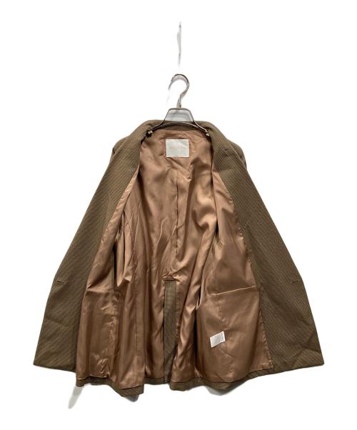 RIVE DROITE（リヴドロワ）RIVE DROITE (リヴドロワ) ウールライクピークドラペルジャケット ブラウン サイズ:Freeの古着・服飾アイテム