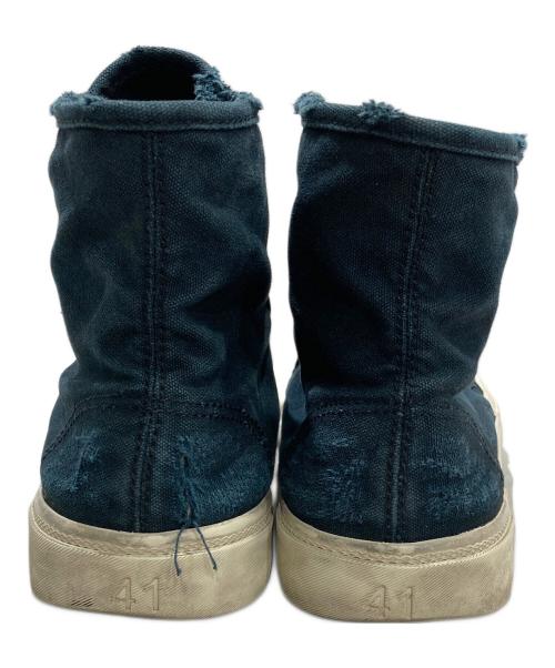 BALENCIAGA（バレンシアガ）BALENCIAGA (バレンシアガ) ダメージ加工ハイカットスニーカー ネイビー サイズ:41の古着・服飾アイテム