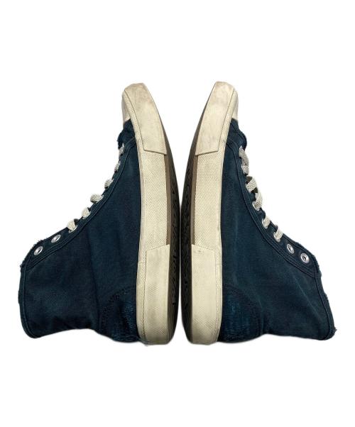 BALENCIAGA（バレンシアガ）BALENCIAGA (バレンシアガ) ダメージ加工ハイカットスニーカー ネイビー サイズ:41の古着・服飾アイテム