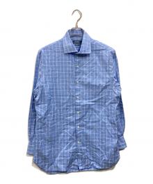 POLO RALPH LAUREN（ポロ・ラルフローレン）の古着「チェックシャツ」｜ブルー
