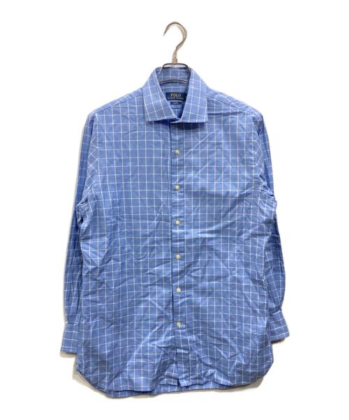 POLO RALPH LAUREN（ポロ・ラルフローレン）POLO RALPH LAUREN (ポロ・ラルフローレン) チェックシャツ ブルー サイズ:Mの古着・服飾アイテム