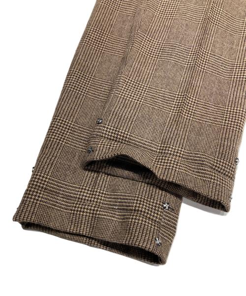 POLO RALPH LAUREN（ポロ・ラルフローレン）POLO RALPH LAUREN (ポロ・ラルフローレン) グレンチェック柄ウールセットアップ ブラウン サイズ:42S/52Sの古着・服飾アイテム