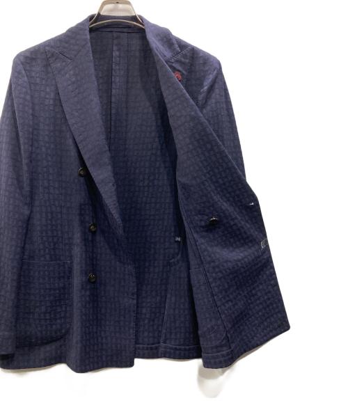 LARDINI（ラルディーニ）LARDINI (ラルディーニ) ダブルブレストテーラードジャケット ネイビー サイズ:48の古着・服飾アイテム