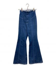 Snidel（スナイデル）の古着「ハイウエストストレッチデニム」｜インディゴ