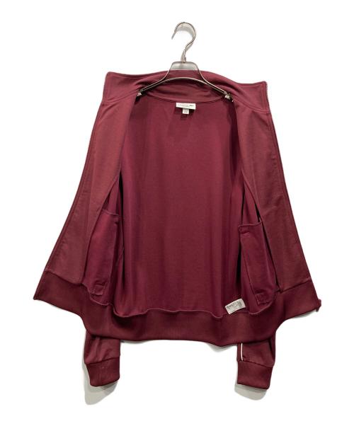 LACOSTE（ラコステ）LACOSTE (ラコステ) ショルダーパイピング鹿の子地トラックジャケット ボルドー サイズ:Mの古着・服飾アイテム