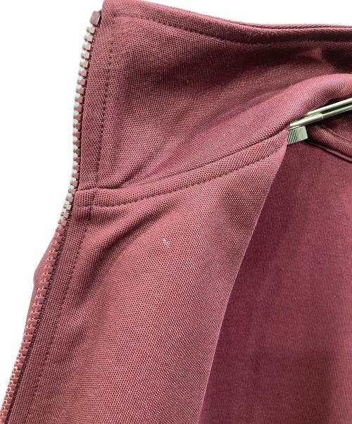 LACOSTE（ラコステ）LACOSTE (ラコステ) ショルダーパイピング鹿の子地トラックジャケット ボルドー サイズ:Mの古着・服飾アイテム