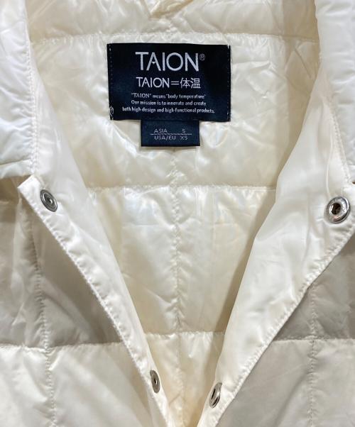 TAION（タイオン）TAION (タイオン) ダウンジャケット アイボリー サイズ:Sの古着・服飾アイテム