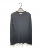 Whim Gazetteウィムガゼット）の古着「リブニットクループルオーバー」｜ブラック