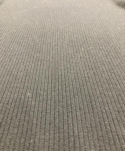 Whim Gazette（ウィムガゼット）Whim Gazette (ウィムガゼット) リブニットクループルオーバー ブラック サイズ:Fの古着・服飾アイテム