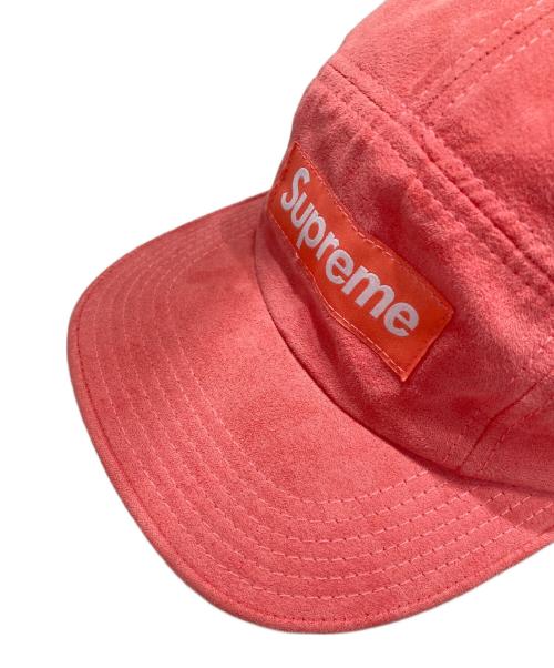 SUPREME（シュプリーム）Supreme (シュプリーム) suede camp cap ピンク サイズ:-の古着・服飾アイテム