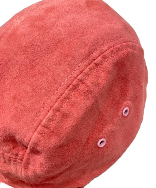 SUPREME（シュプリーム）Supreme (シュプリーム) suede camp cap ピンク サイズ:-の古着・服飾アイテム