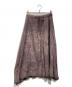 me ISSEY MIYAKE（ミーイッセイ ミヤケ）の古着「カリフラワーフレアロングスカー」｜バイオレット