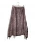 me ISSEY MIYAKE (ミーイッセイ ミヤケ) カリフラワーフレアロングスカー バイオレット サイズ:表記なし：8000円
