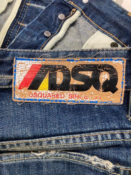 DSQUARED2（ディースクエアード）DSQUARED2 (ディースクエアード) リペア加工デニムパンツ インディゴ サイズ:SIZE42の古着・服飾アイテム