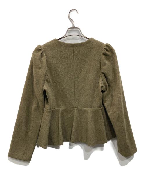 Atelier CHEMMY（アトリエ チェミィ）Atelier CHEMMY (アトリエ チェミィ) ウールジャケット オリーブ サイズ:Mの古着・服飾アイテム