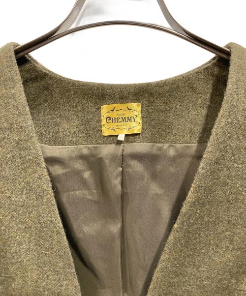Atelier CHEMMY（アトリエ チェミィ）Atelier CHEMMY (アトリエ チェミィ) ウールジャケット オリーブ サイズ:Mの古着・服飾アイテム