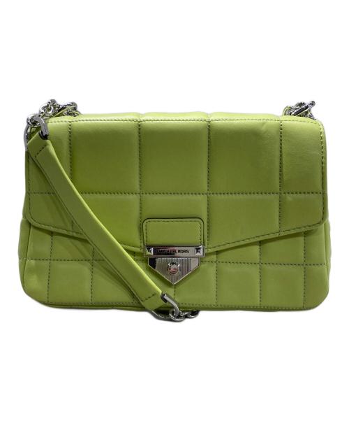 MICHAEL KORS（マイケル・コース）MICHAEL KORS (マイケル・コース) SOHOチェーンショルダー ラージ 黄緑の古着・服飾アイテム