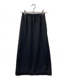 UNITED ARROWS（ユナイテッドアローズ）の古着「レースコンビタイトスカート」｜ブラック