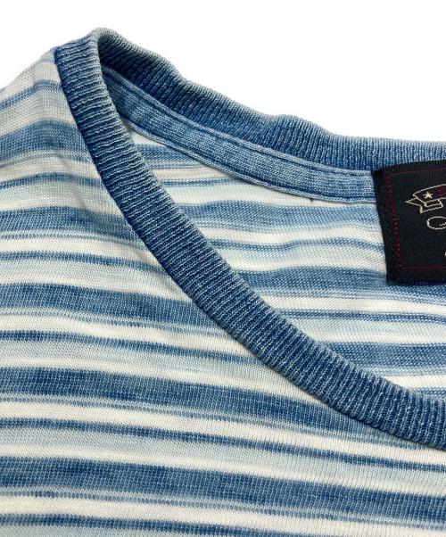 RRL（ダブルアールエル）RRL (ダブルアールエル) ポケットTシャツ ブルー サイズ:Ｓの古着・服飾アイテム