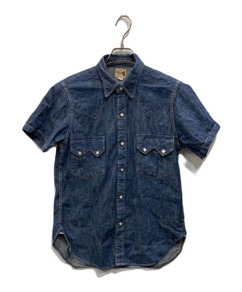 Joe McCOY（ジョーマッコイ）Joe McCOY (ジョーマッコイ) デニムウエスタンシャツ インディゴ サイズ:14の古着・服飾アイテム