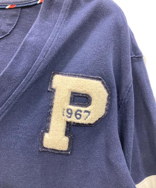 POLO RALPH LAUREN（ポロ・ラルフローレン）POLO RALPH LAUREN (ポロ・ラルフローレン) ワッペンカーディガン ネイビー サイズ:Lの古着・服飾アイテム