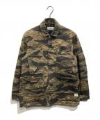 SASSAFRASササフラス）の古着「タイガーカモジャケット」｜グリーン