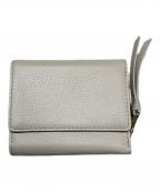 russetラシット）の古着「エンボスモノグラム3つ折り財布」｜グレー