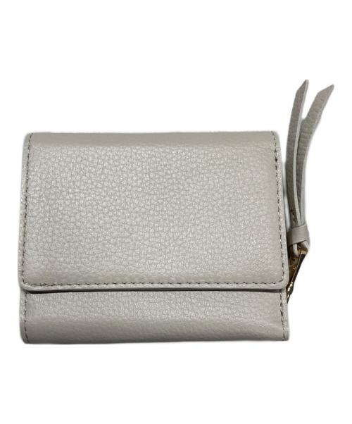 russet（ラシット）russet (ラシット) エンボスモノグラム3つ折り財布 グレーの古着・服飾アイテム