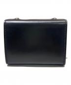 M+エムピウ）の古着「コードバン3つ折り財布」｜ブラック