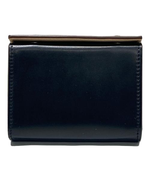 M+（エムピウ）M+ (エムピウ) コードバン3つ折り財布 ブラック サイズ:-の古着・服飾アイテム