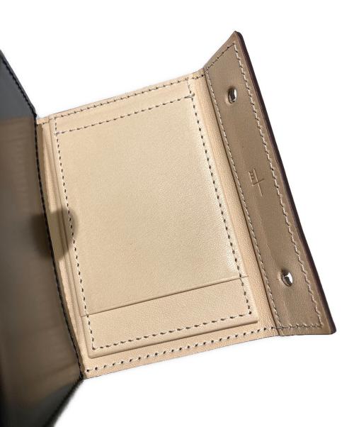 M+（エムピウ）M+ (エムピウ) コードバン3つ折り財布 ブラック サイズ:-の古着・服飾アイテム