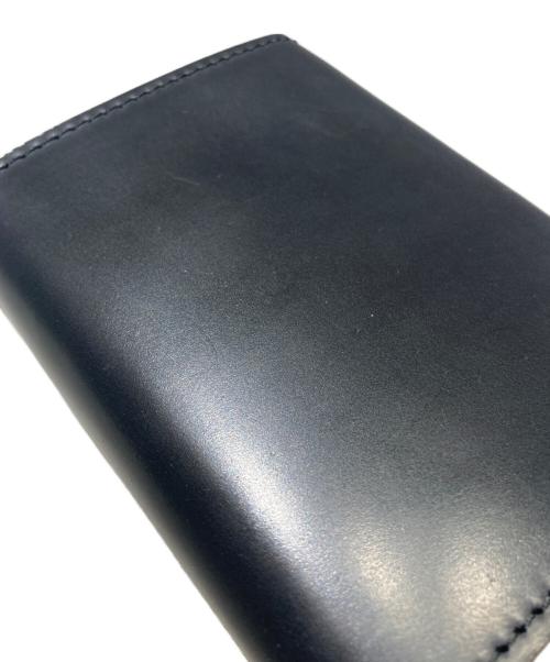 M+（エムピウ）M+ (エムピウ) コードバン3つ折り財布 ブラック サイズ:-の古着・服飾アイテム