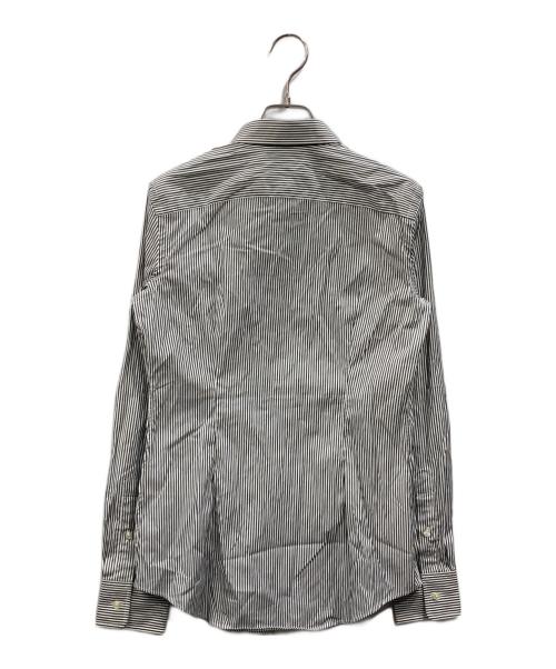 POLO RALPH LAUREN（ポロ・ラルフローレン）POLO RALPH LAUREN (ポロ・ラルフローレン) ストライプシャツ グレー サイズ:4の古着・服飾アイテム