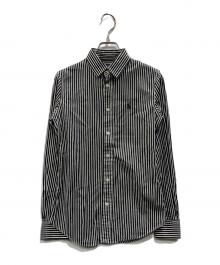 POLO RALPH LAUREN（ポロ・ラルフローレン）の古着「ストライプシャツ」｜ブラック