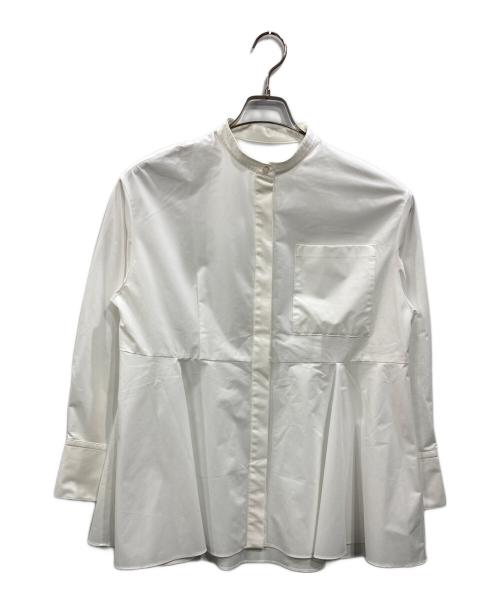 LE PHIL（ル フィル）LE PHIL (ル フィル) solotex ペプラム ブラウス ホワイト サイズ:SIZE Freeの古着・服飾アイテム