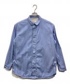 WHITE MOUNTAINEERINGホワイトマウンテ二アニング）の古着「THOMAS MASON WIDE SHIRT」｜ブルー