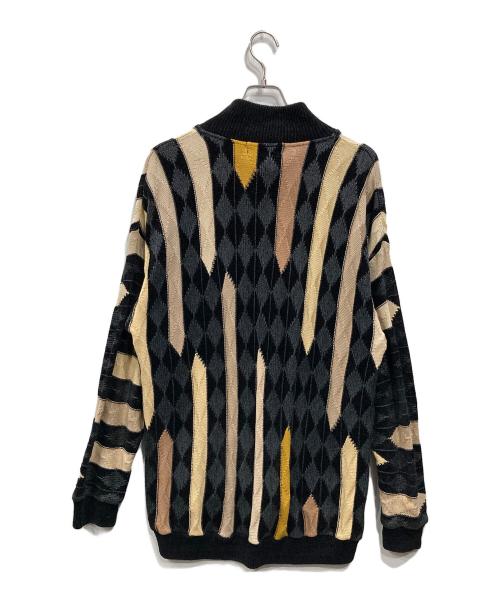 TUNDRA（ツンドラ）TUNDRA (ツンドラ) ハーフジップニット ブラック サイズ:Lの古着・服飾アイテム
