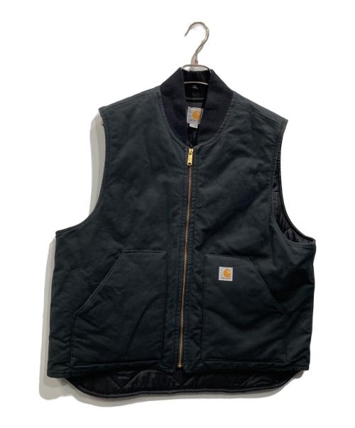 CarHartt（カーハート）CarHartt (カーハート) ダックベスト ブラック サイズ:XLの古着・服飾アイテム