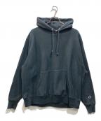 Championチャンピオン）の古着「目無しプルオーバーパーカー」｜ブラック