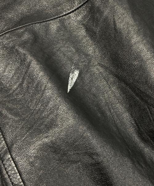 VERSACE JEANS COUTURE（ヴェルサーチ ジーンズクチュール）VERSACE JEANS COUTURE (ヴェルサーチ ジーンズクチュール) レザージャケット ブラック サイズ:XLの古着・服飾アイテム