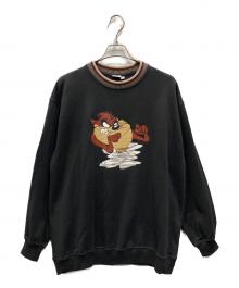 LOONEY TUNES（ルーニーチューンズ）の古着「プリントスウェット」｜ブラック